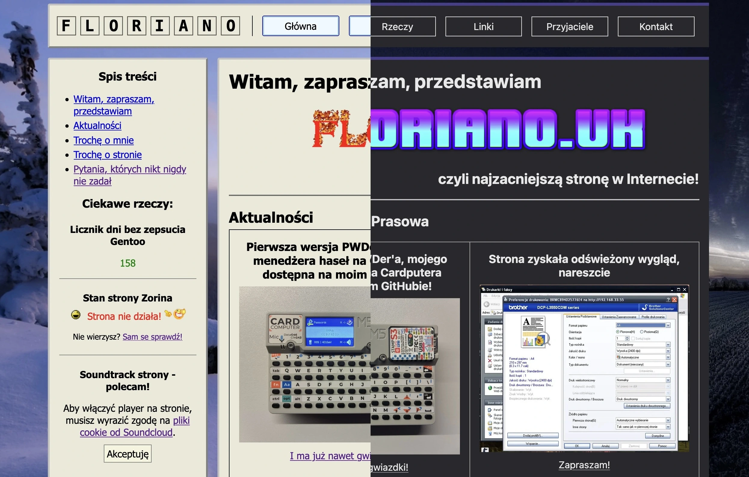 Piękne porównanie designu starej i nowej strony