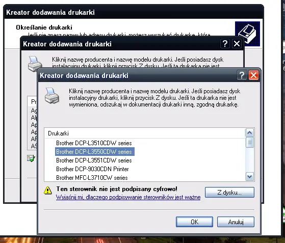 Wybór modelu urządzenia