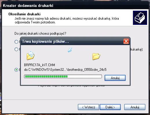 Kopiowanie plików sterownika