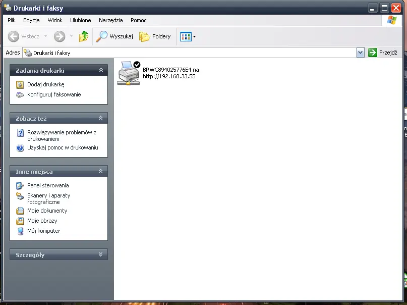 Drukarki i faksy z dodaną drukarką